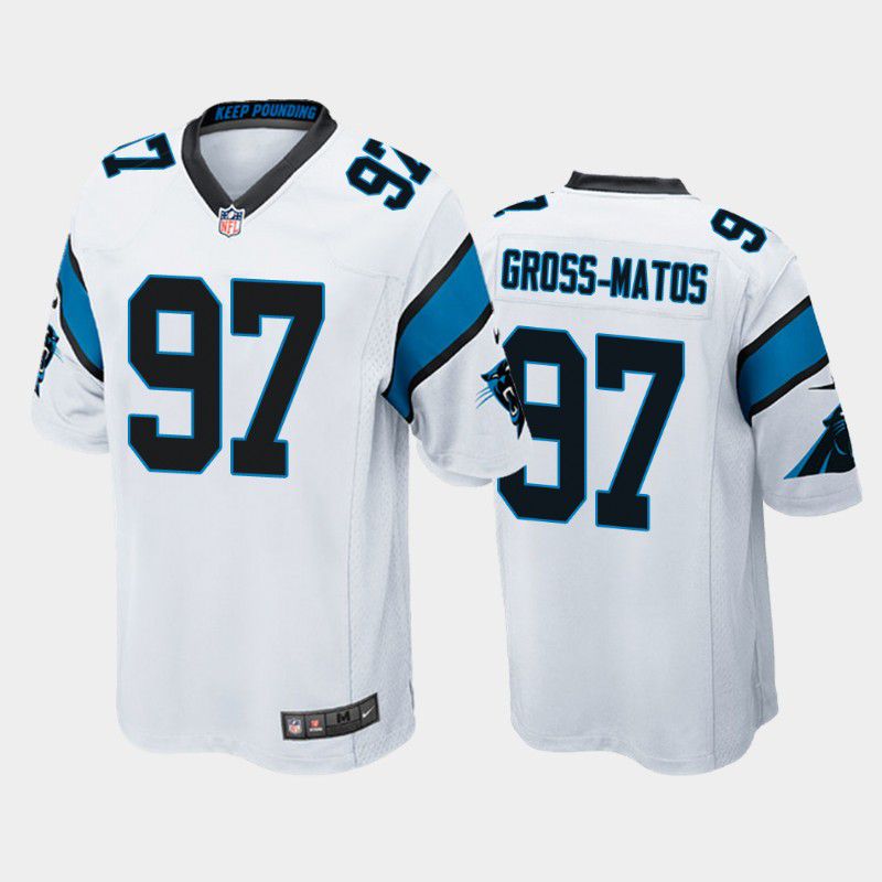 Men Carolina Panthers #97 Yetur Gross Matos Nike White Player Game NFL Jersey